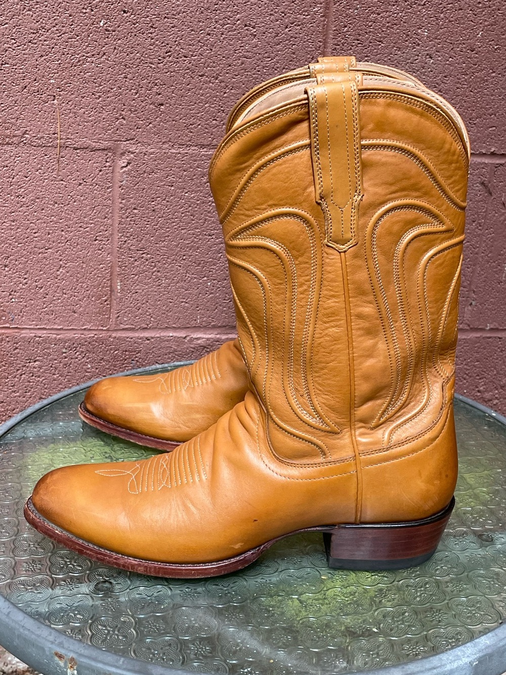 Tecovas Tan Western Cowboy boots Size 10 D